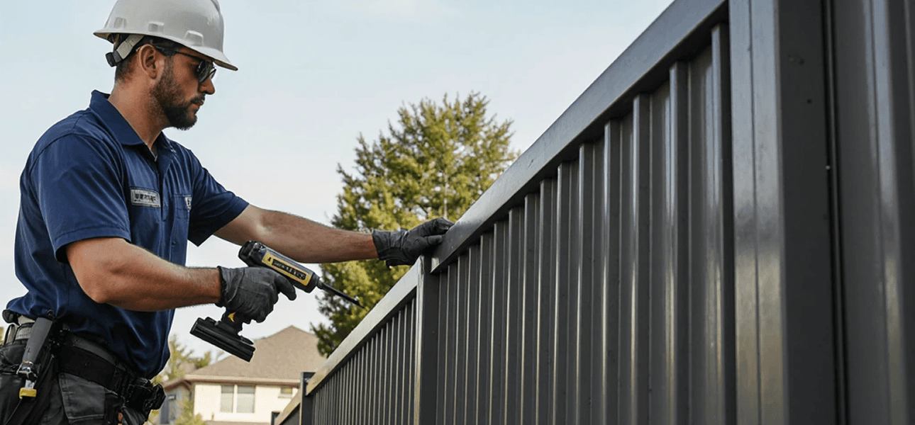 Установка забора